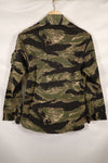 Real US-S Okinawa Tiger Tiger Stripe US Cut Shirt Japanese Mainland Sewing Used