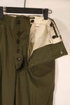 Real late 1940s - early 1950s M45 OD cotton field pants, almost unused, used.