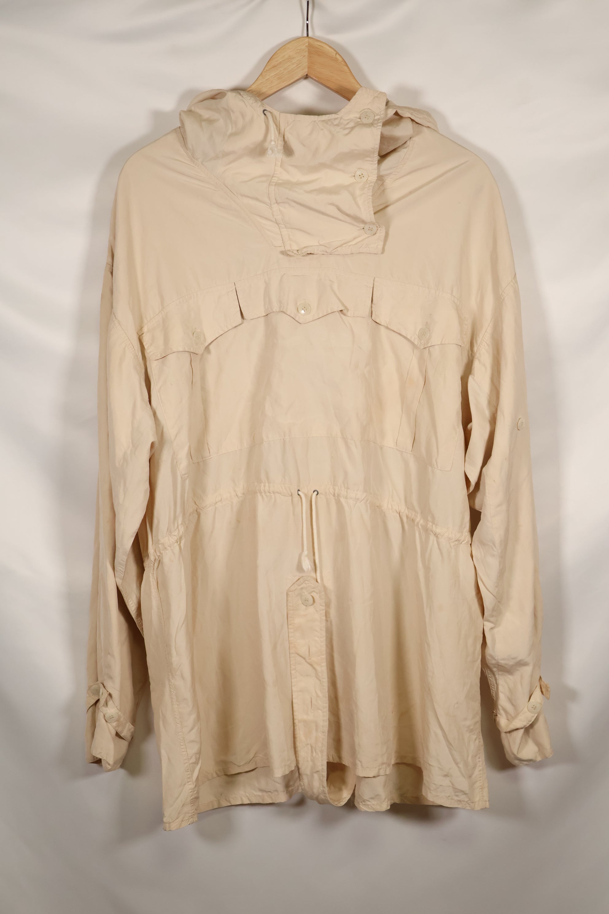 1940s German Army mountain soldier anorak parka, snow camouflage, good condition, used.