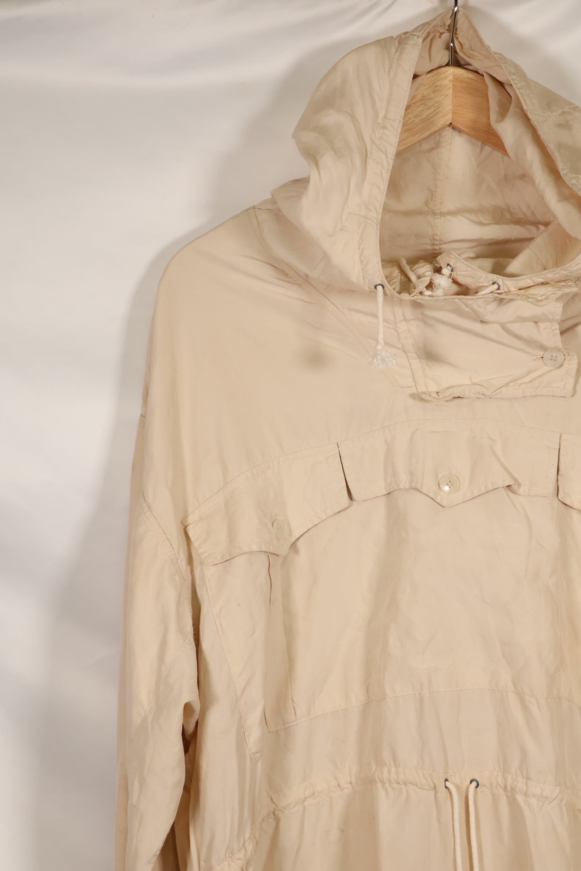1940s German Army mountain soldier anorak parka, snow camouflage, good condition, used.