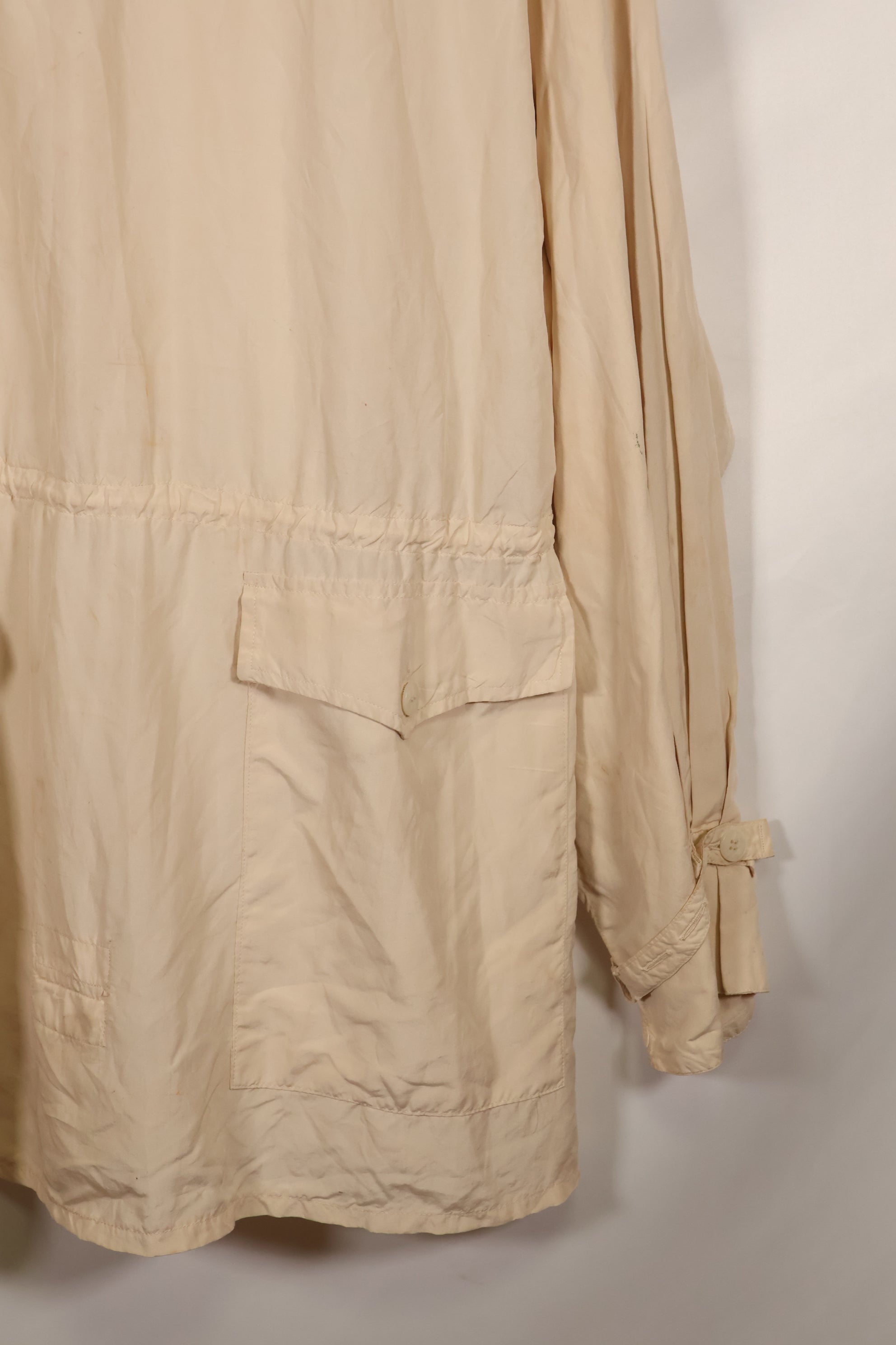 1940s German Army mountain soldier anorak parka, snow camouflage, good condition, used.