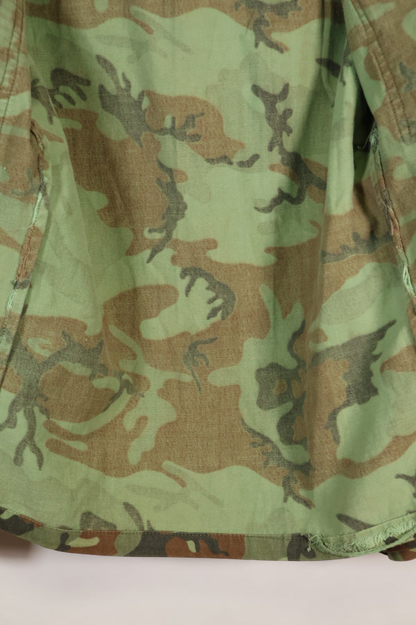 1960s South Vietnam ARVN Green Leaf Camouflage Shirt, used.