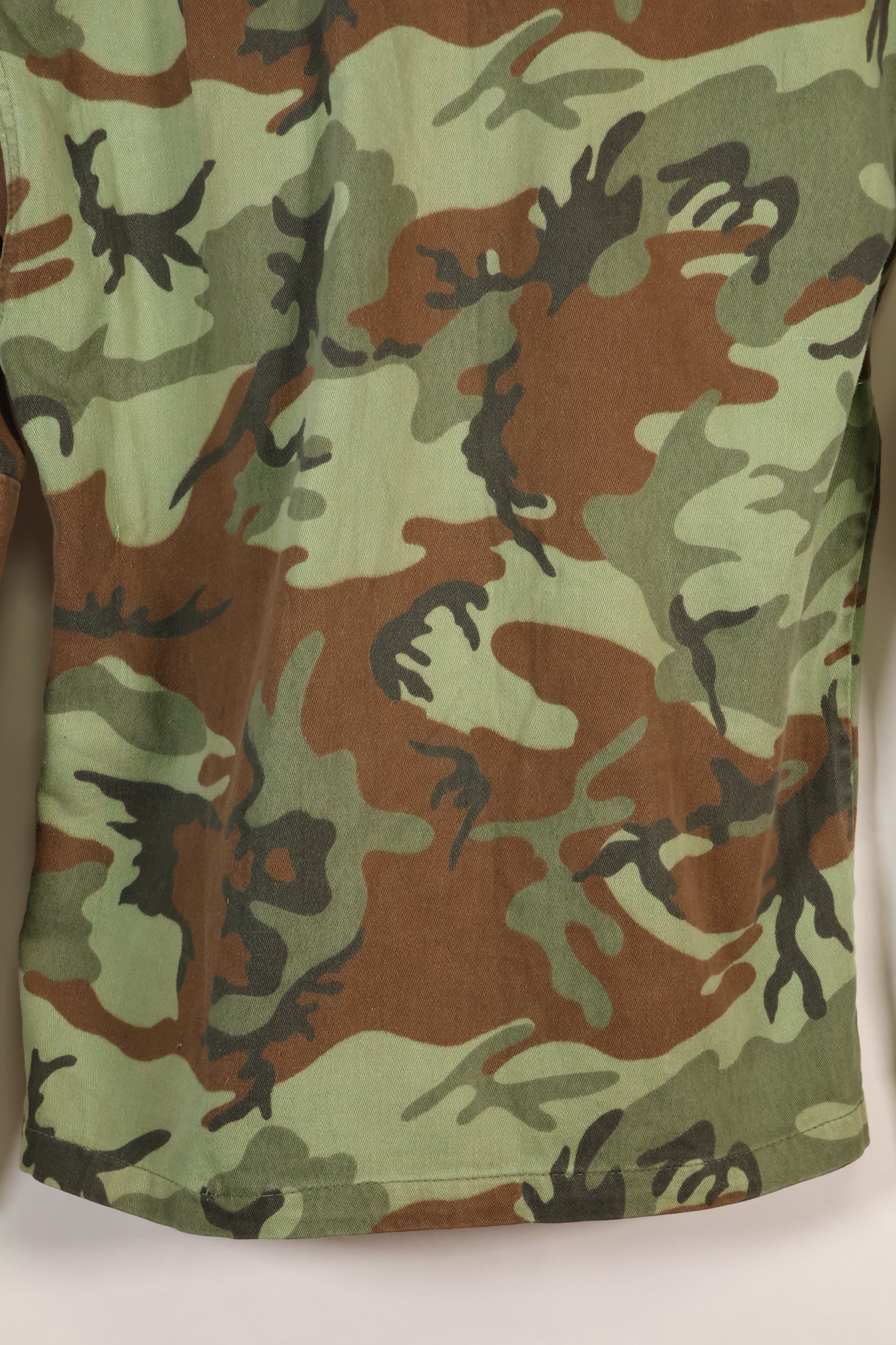1960s South Vietnam ARVN Green Leaf Camouflage Shirt, used.