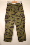 Late 1960s, A-M, Gold Tiger-inspired pattern, Asian-cut pants, in good condition, used