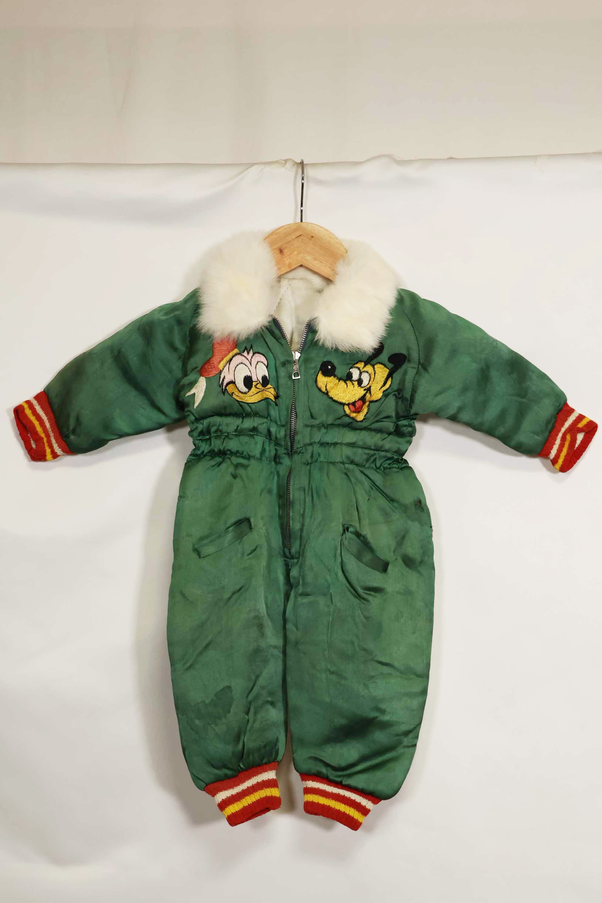 1950s Japanese souvenir for U.S. soldiers, children's flight suit with tiger, unused.