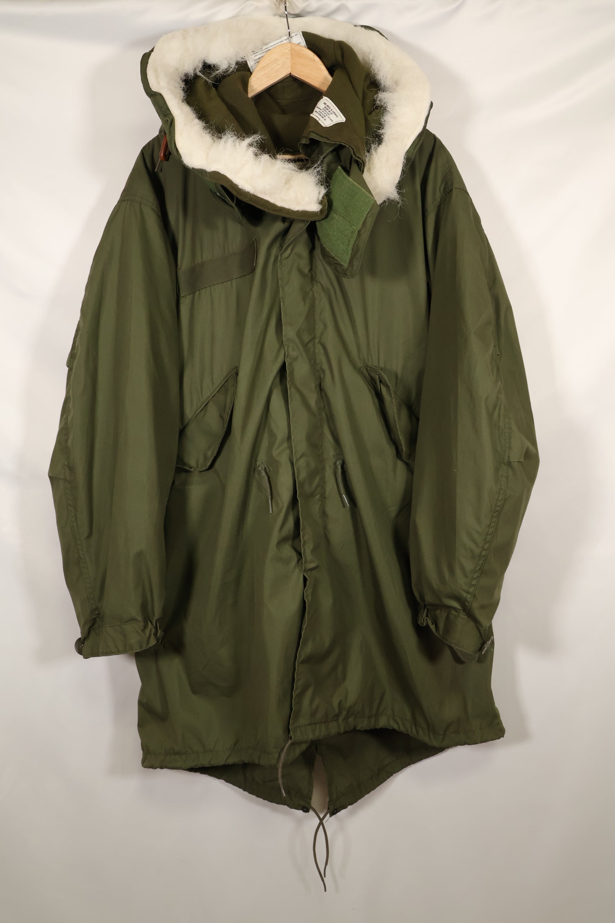 1983 Contract SMALL US Army M65 Field Parka, fishtail, good condition, used.