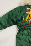 1950s Japanese souvenir for U.S. soldiers, children's flight suit with tiger, unused.