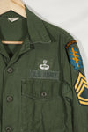 1960's Lot OG-107 Utility Shirt LOCKE Ex-SF Troop Released Used Color Patch