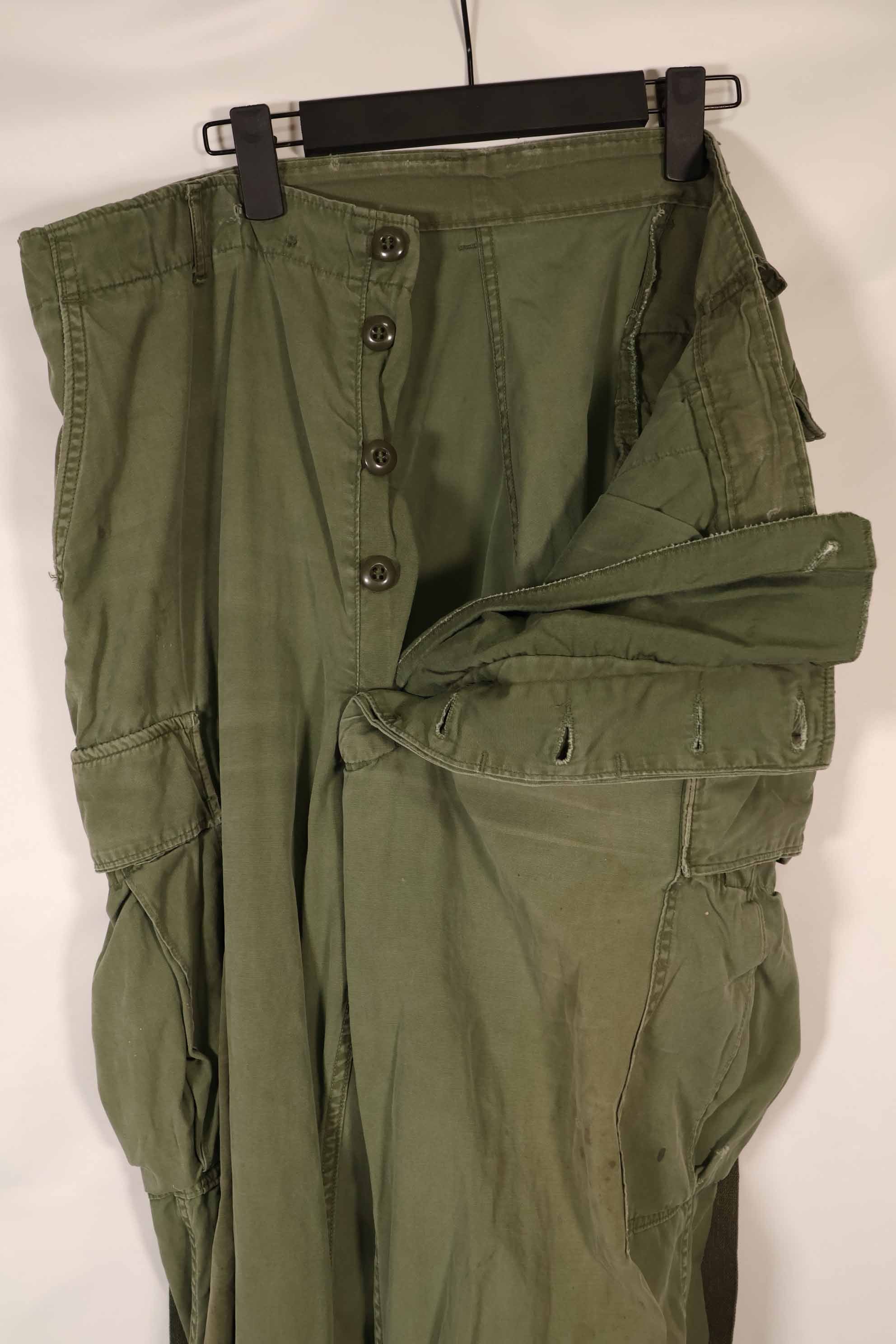 Real 2nd Model Jungle Fatigue Pants Used Used strong signs of use, no size tag.