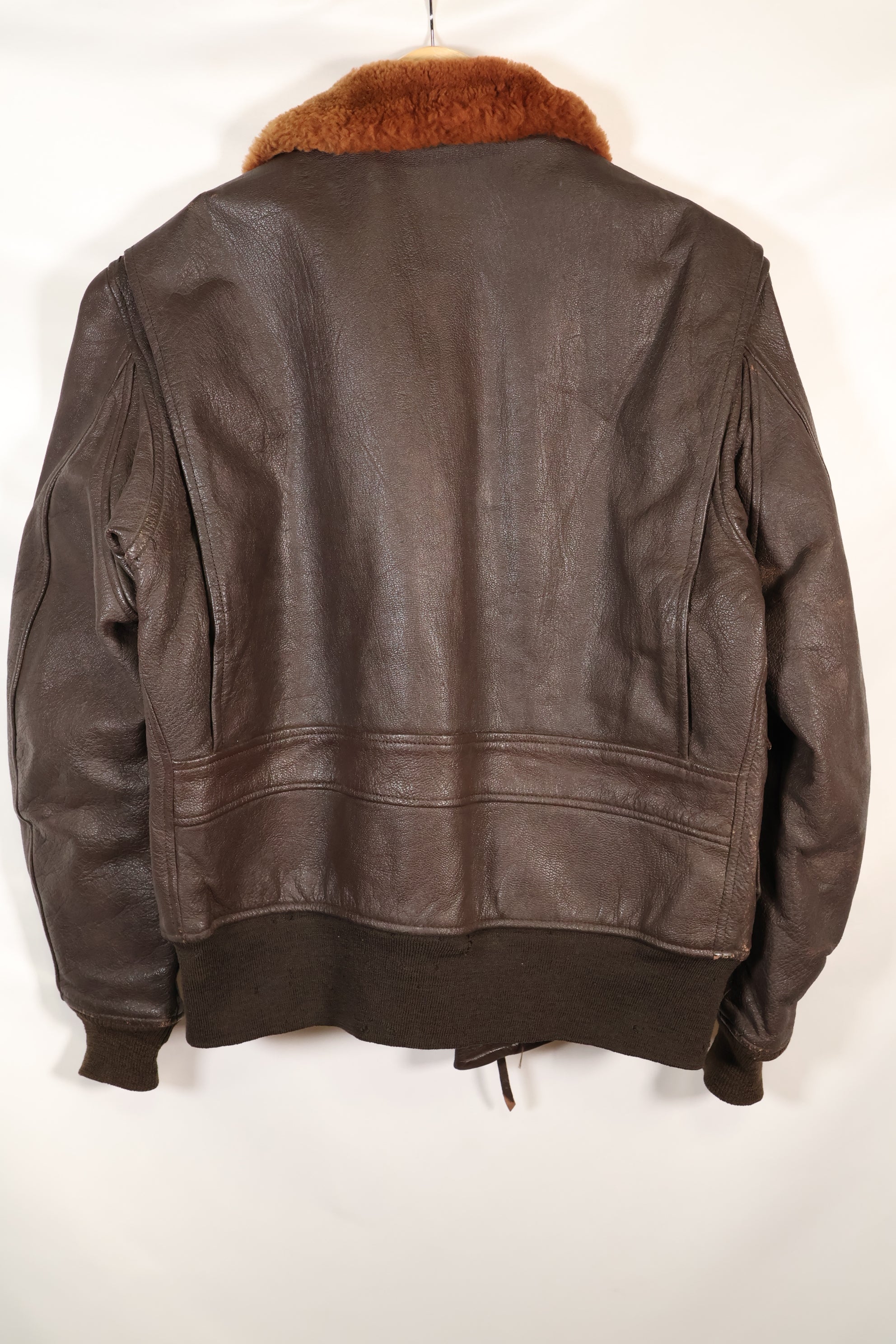 Contracted circa 1960-64, size about 42, US Navy G-1 flight jacket, intermediates, used.