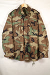 1983 Contract M-R Early Lot M65 Field Jacket Woodland Camouflage Brass Zipper Used