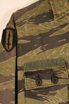 Circa 1970–71, US-M, TO81, Silver Tiger Pattern, Tiger Stripe Shirt, with Patch, Used