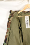 1983 Contract M-R Early Lot M65 Field Jacket Woodland Camouflage Brass Zipper Used