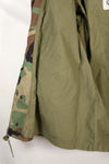 1983 Contract M-R Early Lot M65 Field Jacket Woodland Camouflage Brass Zipper Used