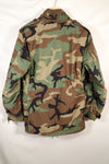 1983 Contract M-R Early Lot M65 Field Jacket Woodland Camouflage Brass Zipper Used