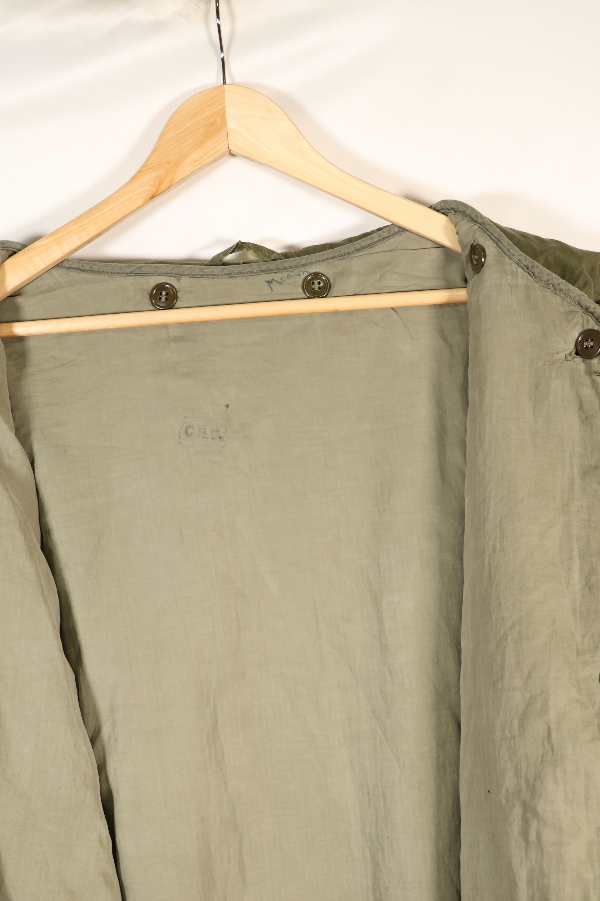 Early 1950s X-Large US Army M51 Field Parka Liner Set Fishtail Parka Used