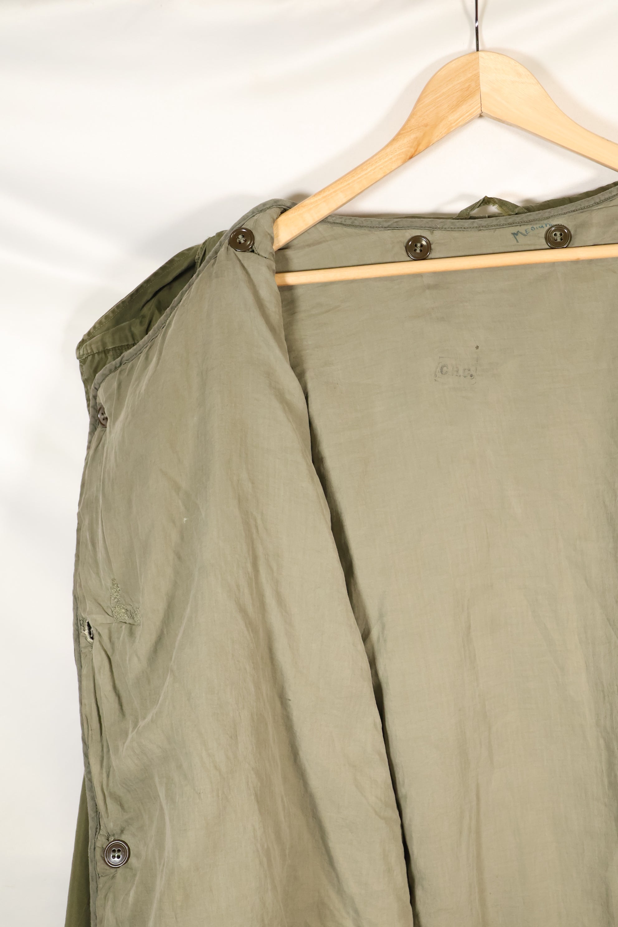 Early 1950s X-Large US Army M51 Field Parka Liner Set Fishtail Parka Used