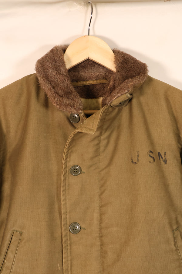 1950s Lot, Size 36–38, U.S. Navy N-1 Deck Jacket, CVA-62, Used