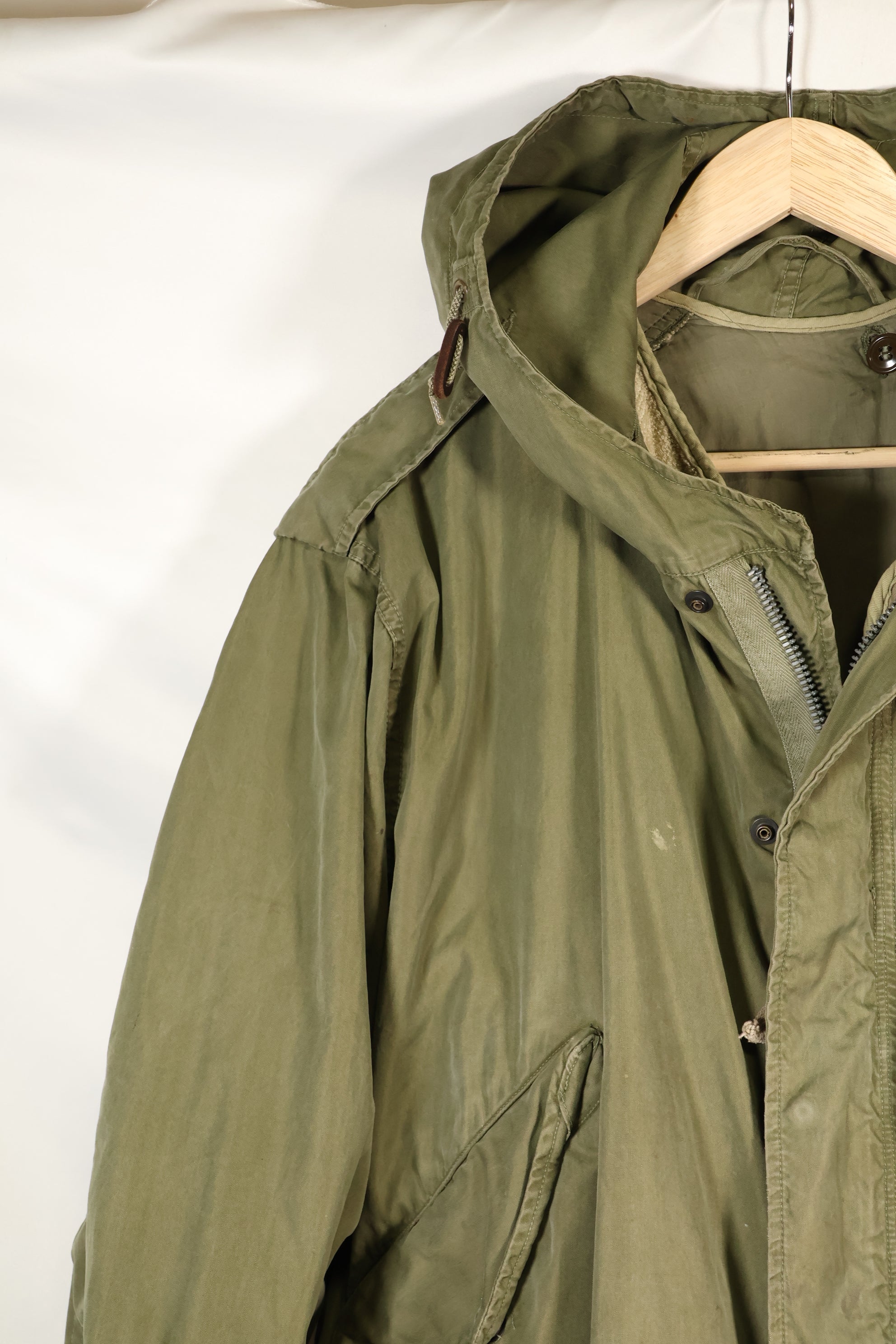 Early 1950s, estimated SMALL M51 Field Parka, liner set, mod parka, used.