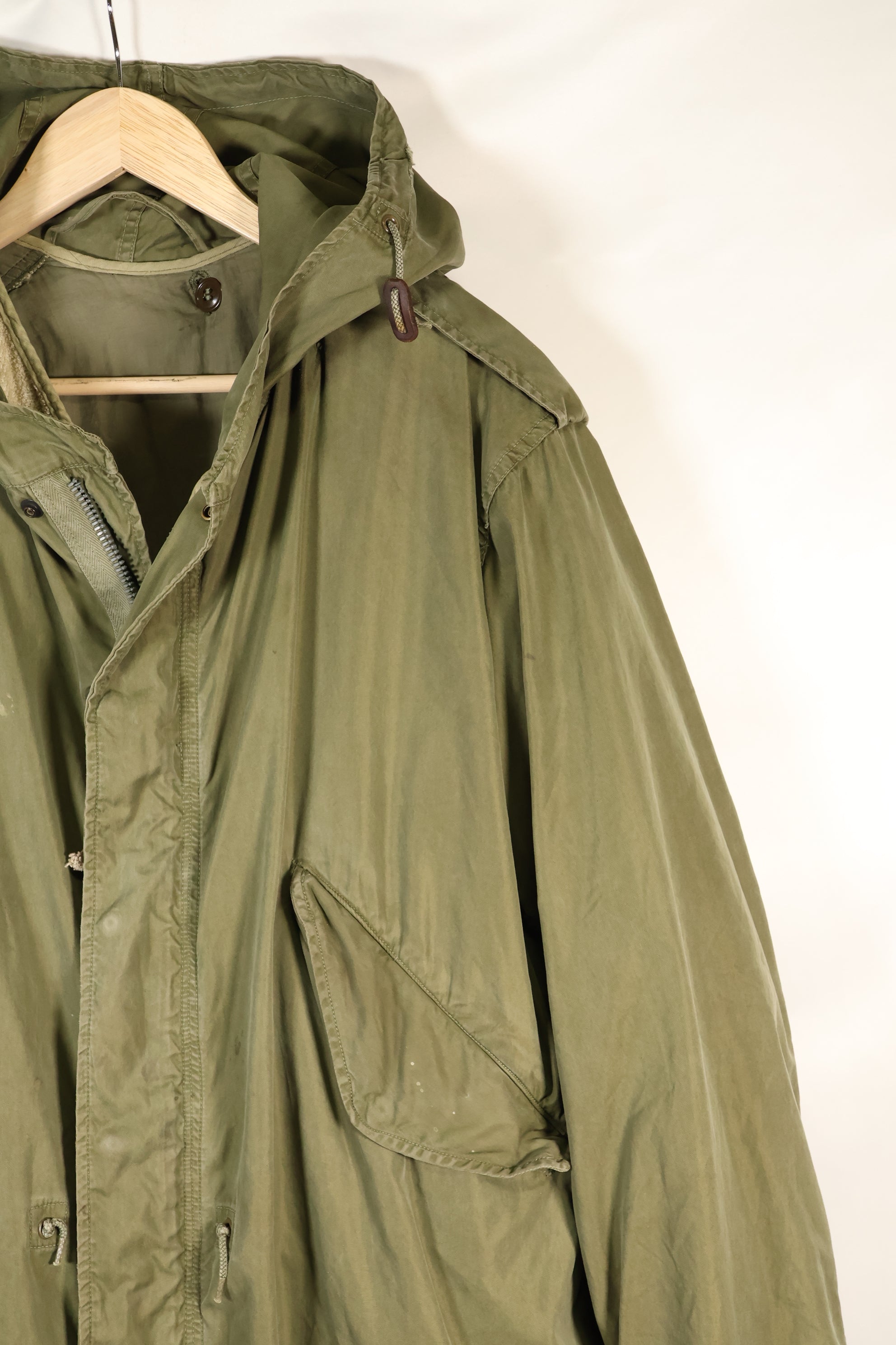 Early 1950s, estimated SMALL M51 Field Parka, liner set, mod parka, used.
