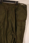 Real 1951 M51 cotton field pants, LARGE-LONG, used, faded.