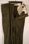 Real 1951 M51 cotton field pants, LARGE-LONG, used, faded.