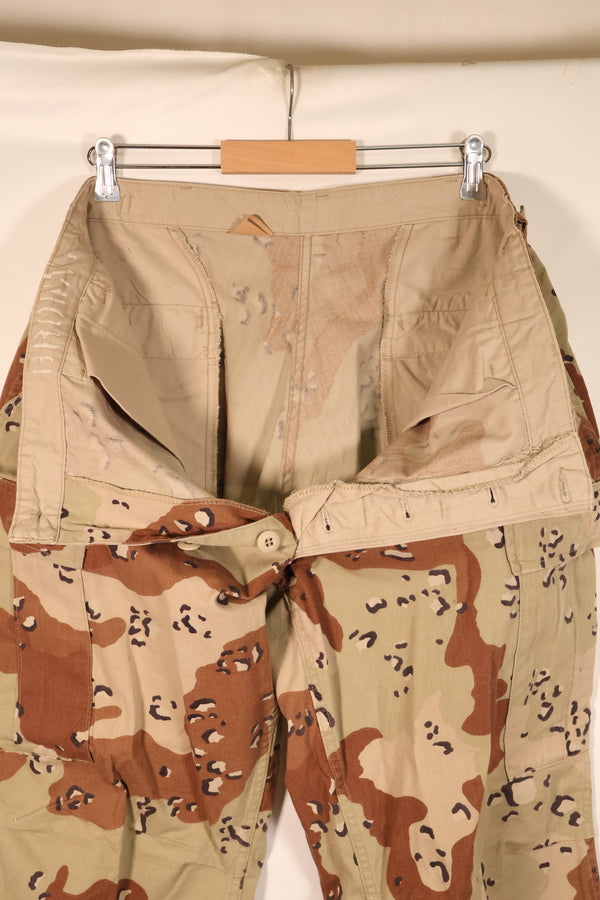 1990 Model—L-R—6C Desert Pattern—Chocolate Chip Camo—Pants—Faded—Used