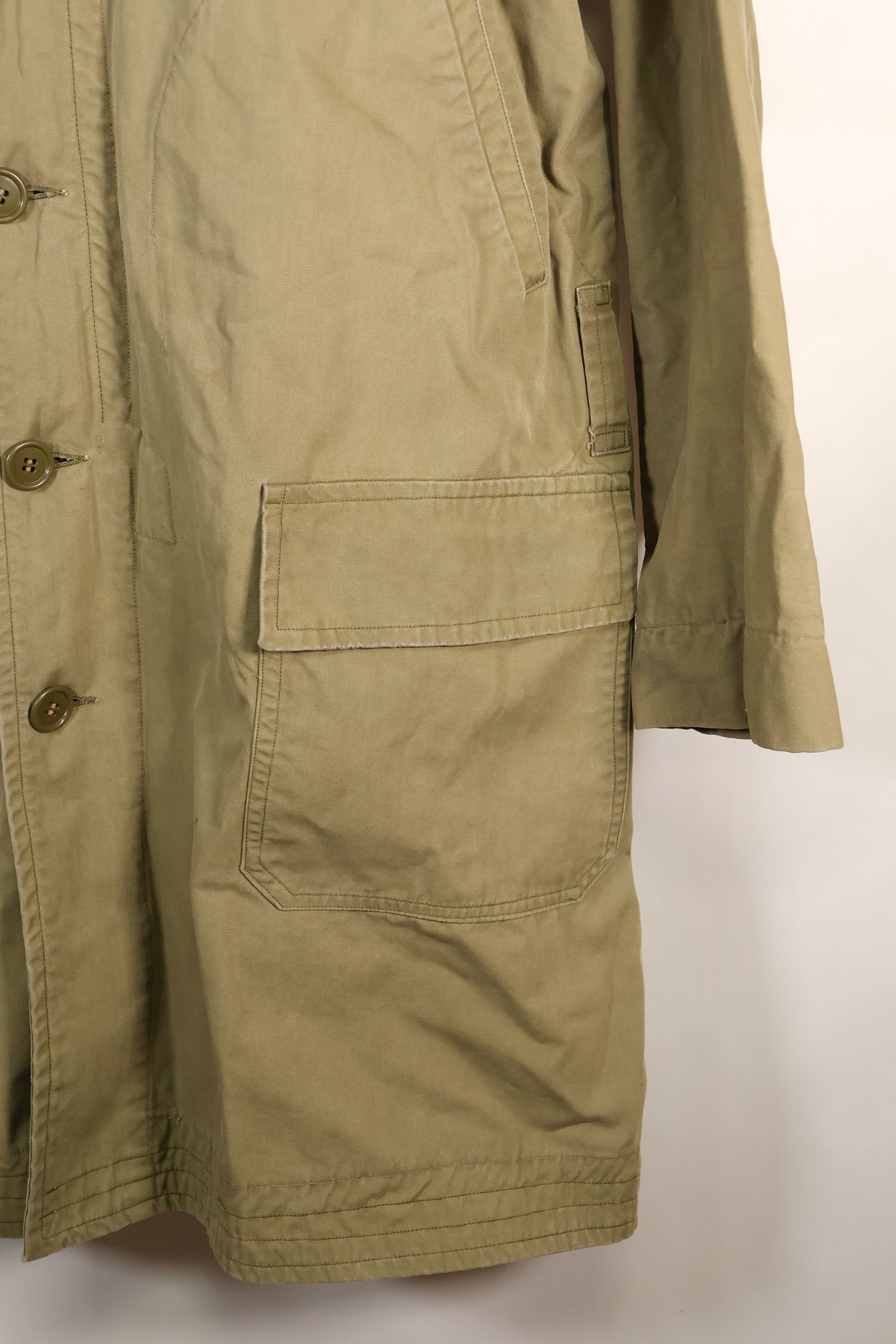 Early 1940s US Army M-41 Field Parka without Mouton Liner, used.