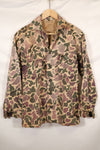 Early 1960s, faded, estimated A-L CIDG, beogum camouflage Asian cut shirt.