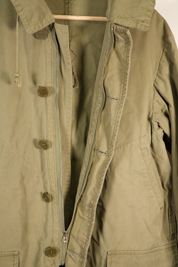 Early 1940s US Army M-41 Field Parka without Mouton Liner, used.