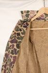 Early 1960s, faded, estimated A-L CIDG, beogum camouflage Asian cut shirt.