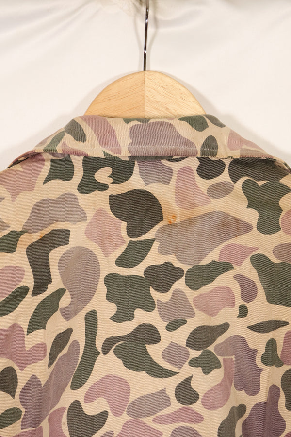 Early 1960s, faded, estimated A-L CIDG, beogum camouflage Asian cut shirt.