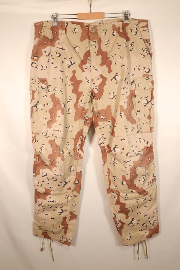 1986 Contract, Estimated Size XL, 6C Desert Pattern, Chocolate Chip Camo, Pants, Slightly Faded, Used