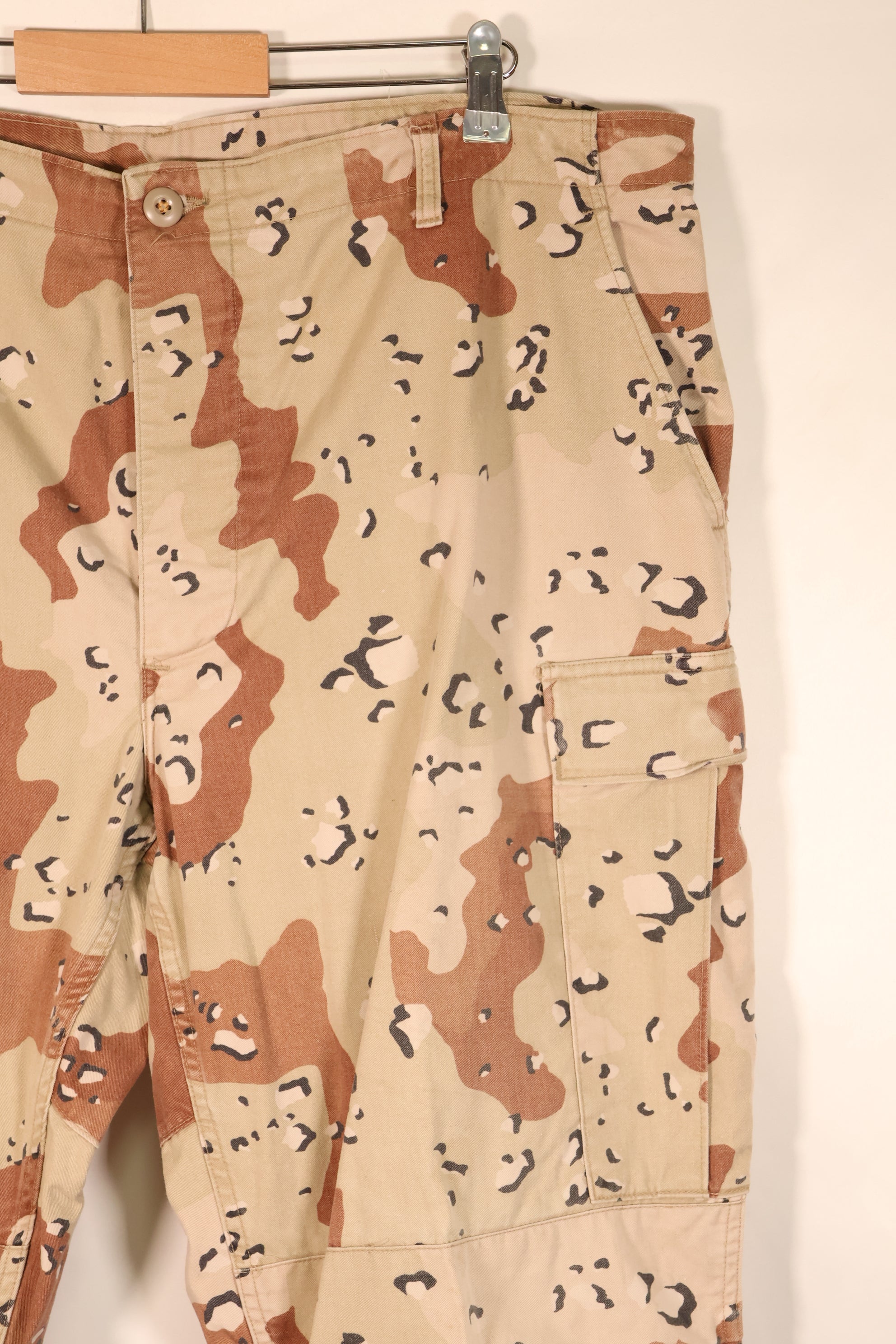 1986 Contract, Estimated Size XL, 6C Desert Pattern, Chocolate Chip Camo, Pants, Slightly Faded, Used