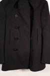 1940's estimated 38 approx. 10 buttons U.S. Navy pea coat in good condition A