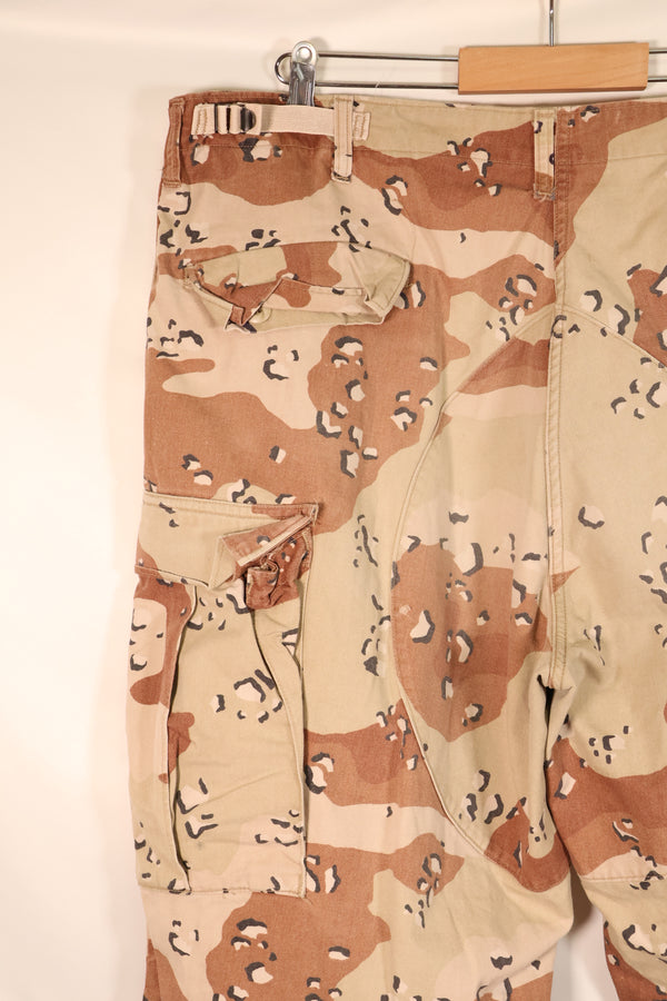 1986 Contract, Estimated Size XL, 6C Desert Pattern, Chocolate Chip Camo, Pants, Slightly Faded, Used