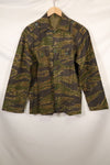 1970s South Vietnamese Marine Corps Tiger Stripe Shirt VNMC Late Ripstop Pattern Used