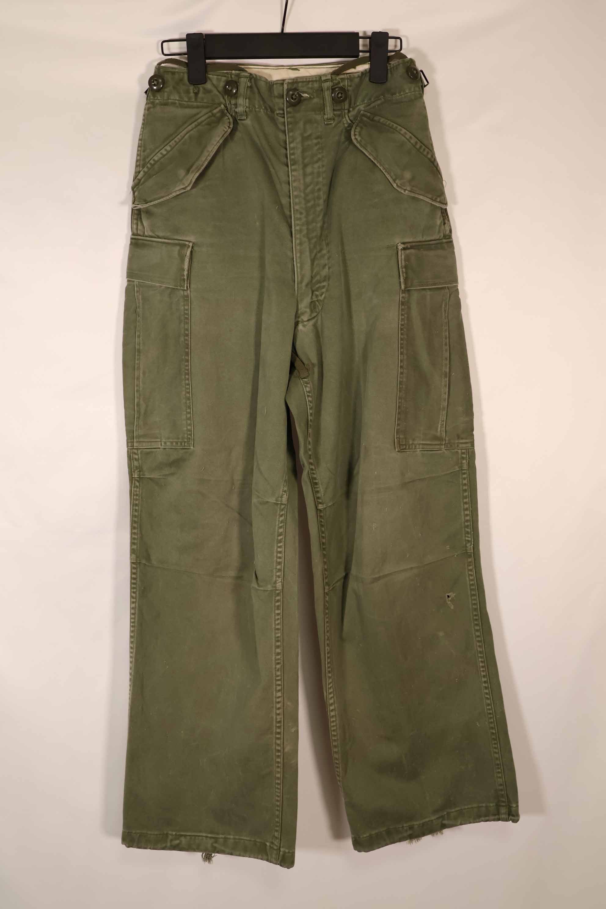 Real 1962 M51 Cotton Field Pants Regular-X-Small, faded, used.