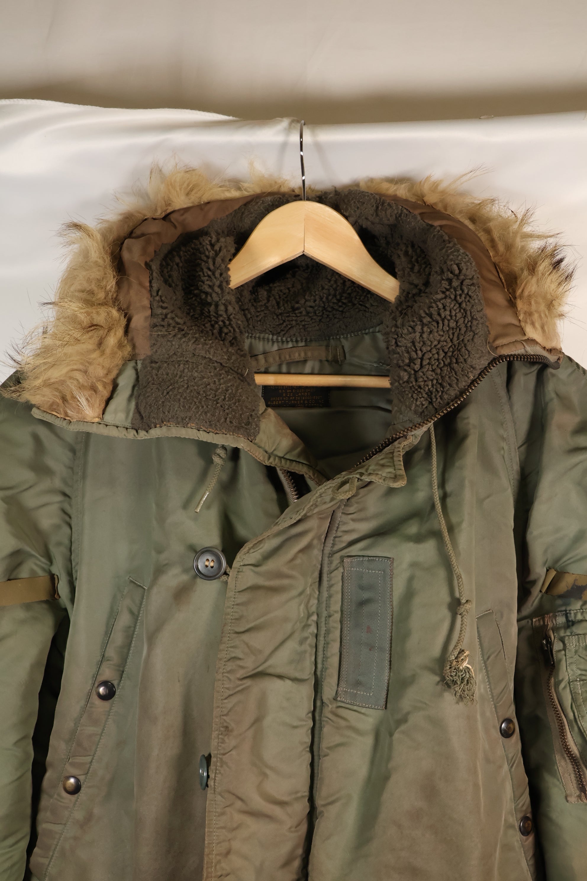 1950s LARGE USAF N-3B Aircrew Flight Jacket Ground Crew Used