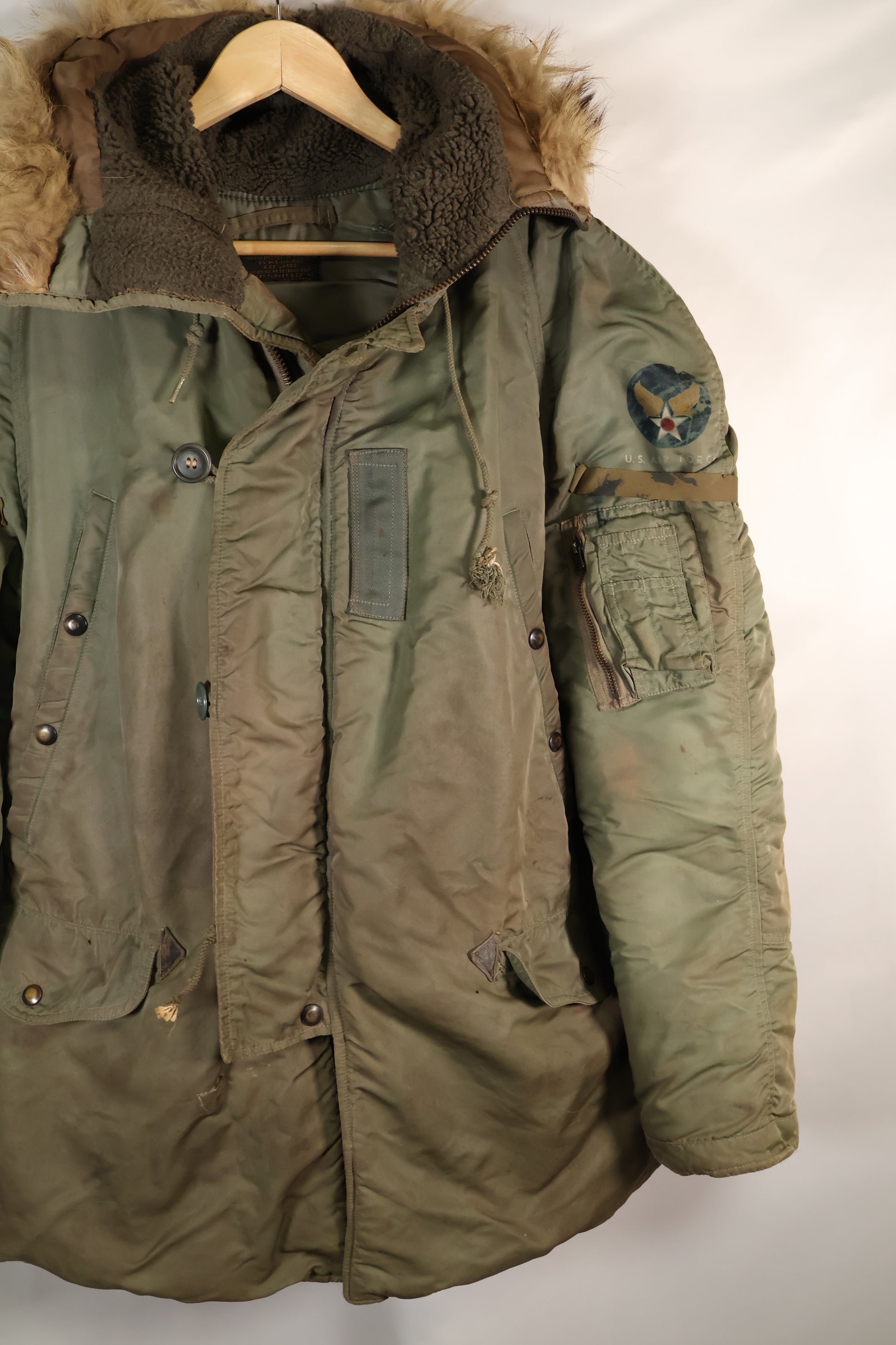 1950s LARGE USAF N-3B Aircrew Flight Jacket Ground Crew Used