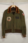 1940s CBI locally made B-15 flight jacket, used.