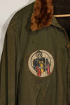 1940s CBI locally made B-15 flight jacket, used.