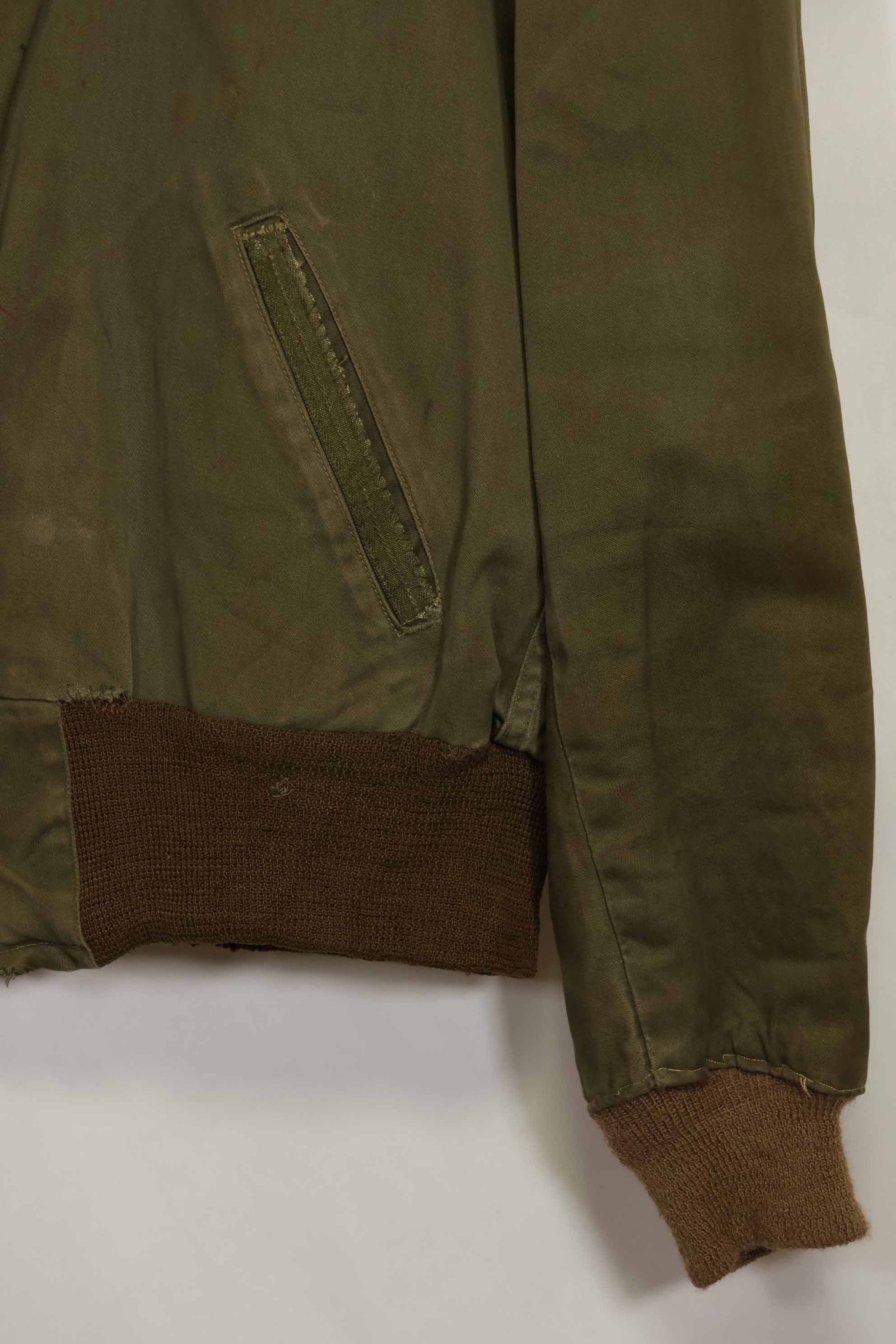 1940s CBI locally made B-15 flight jacket, used.
