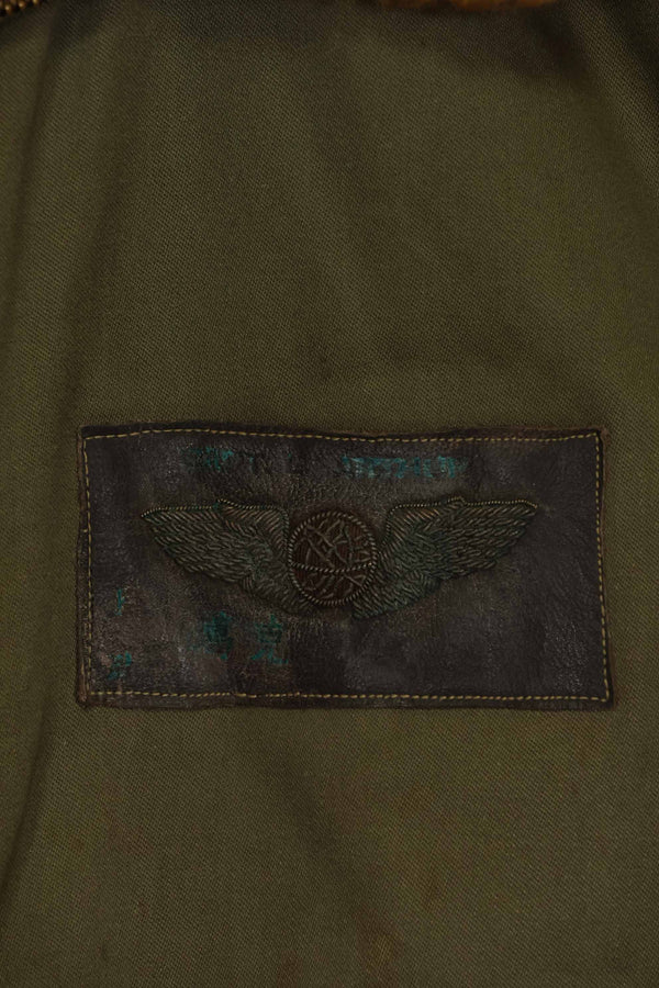 1940s CBI locally made B-15 flight jacket, used.