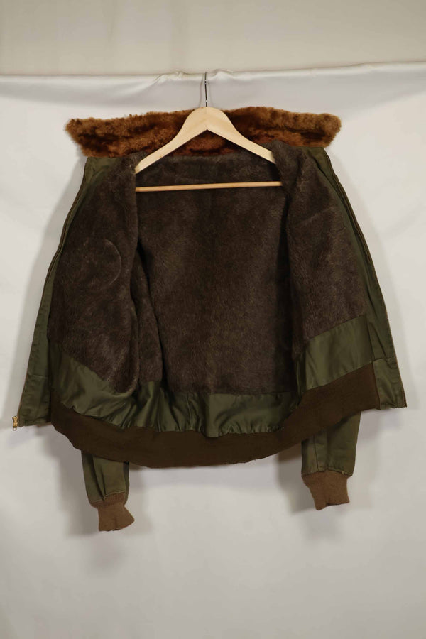 1940s CBI locally made B-15 flight jacket, used.