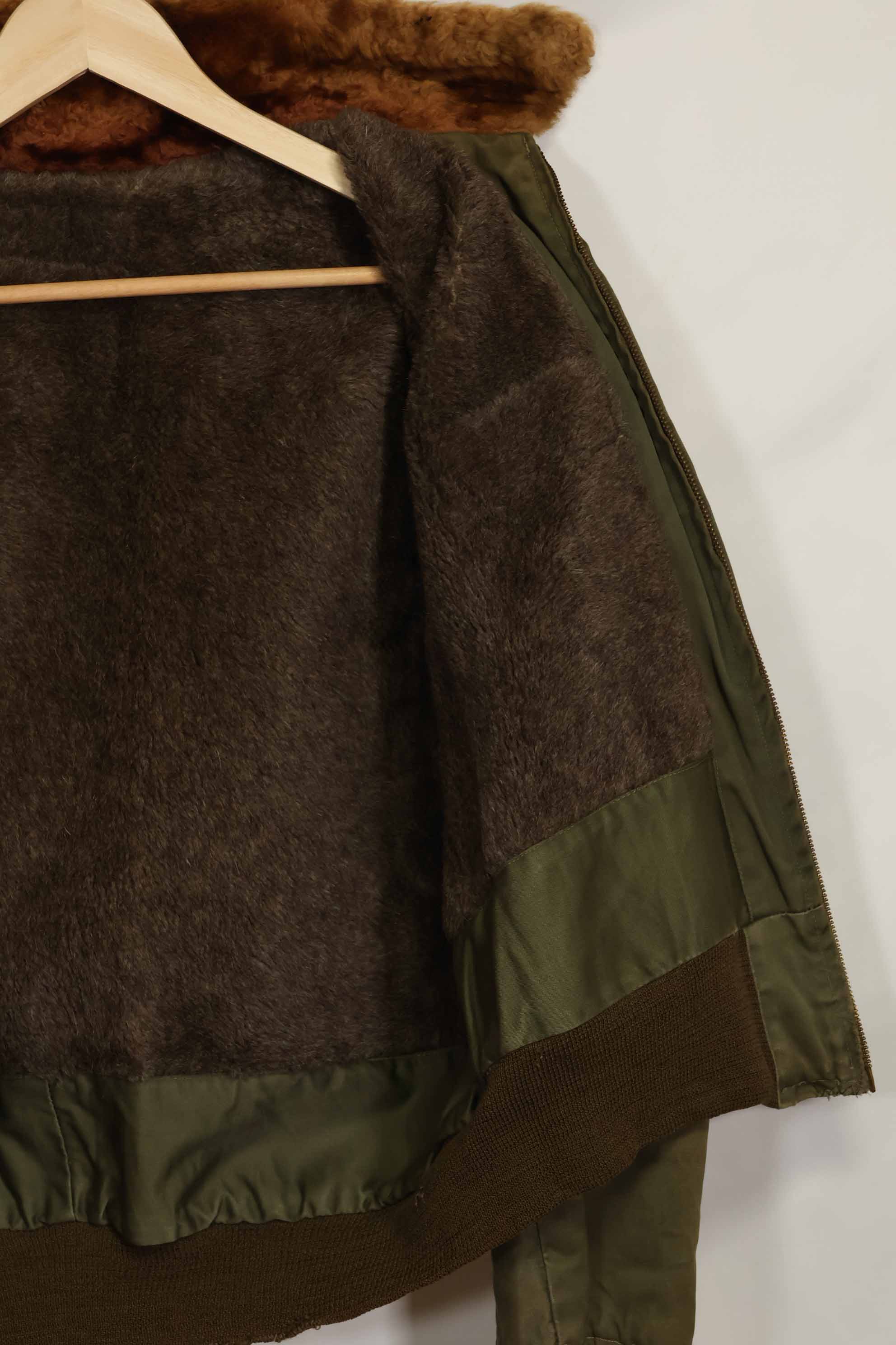 1940s CBI locally made B-15 flight jacket, used.