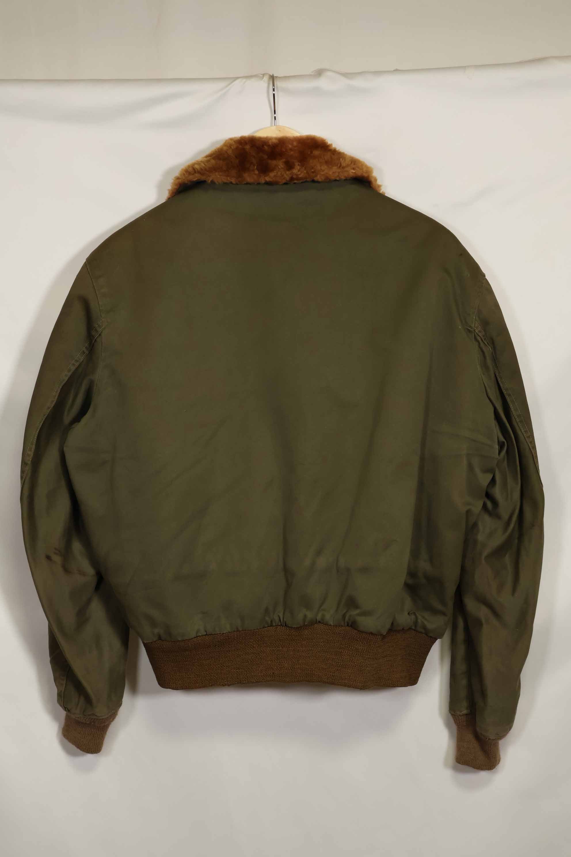 1940s CBI locally made B-15 flight jacket, used.