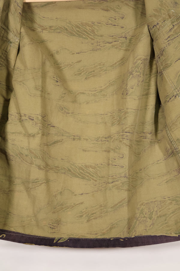 Real A-M Tiger Stripe Shirt Short Sleeve Custom Gold Tiger Derivative Pattern Used