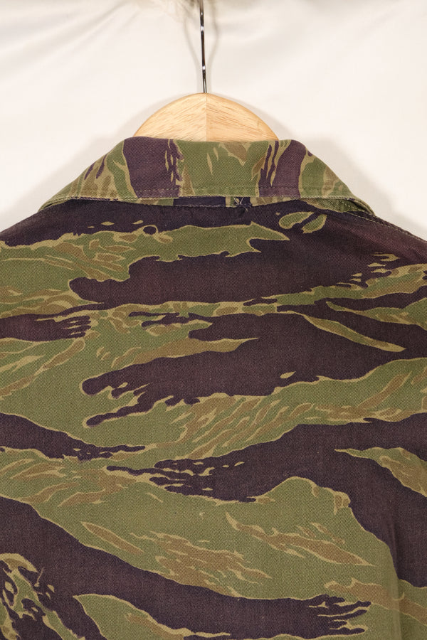 Real A-M Tiger Stripe Shirt Short Sleeve Custom Gold Tiger Derivative Pattern Used