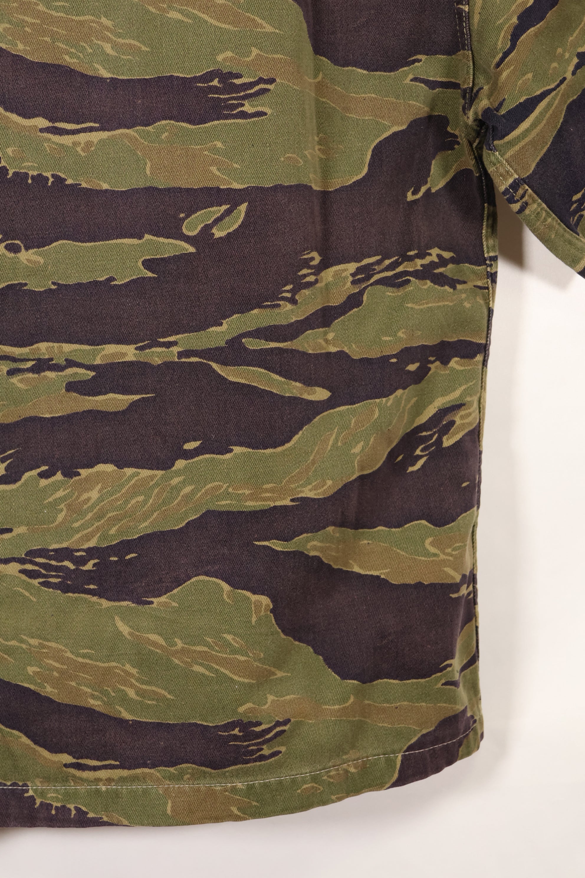 Real A-M Tiger Stripe Shirt Short Sleeve Custom Gold Tiger Derivative Pattern Used
